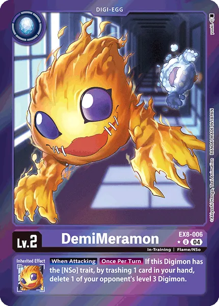 DemiMeramon &mdash; Digimon Card Game card