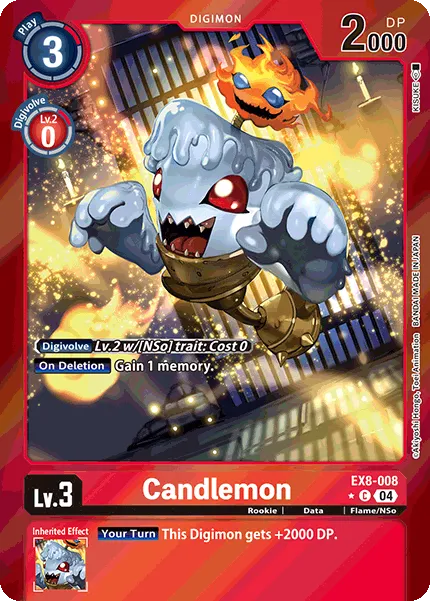Candlemon &mdash; Digimon Card Game card