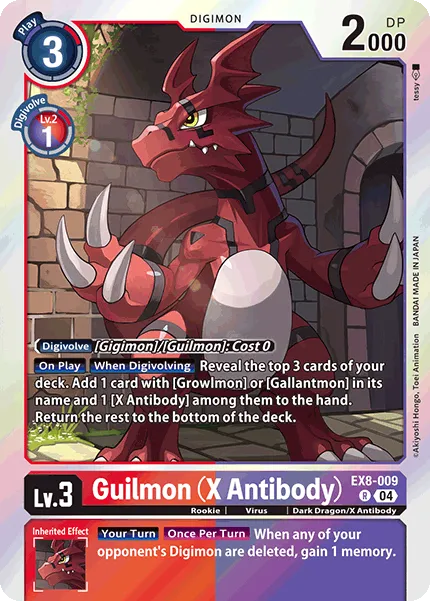 Guilmon (X Antibody) &mdash; Digimon Card Game card