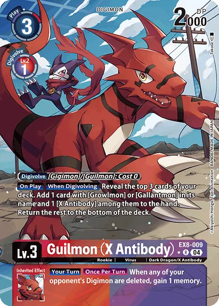 Guilmon (X Antibody) &mdash; Digimon Card Game card