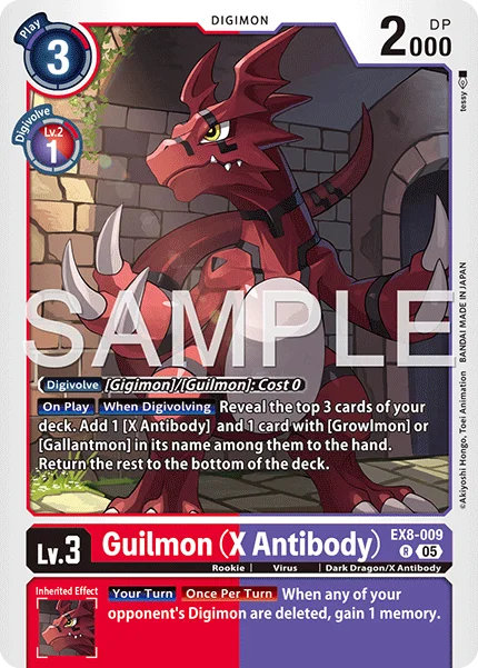 Guilmon (X Antibody) &mdash; Digimon Card Game card