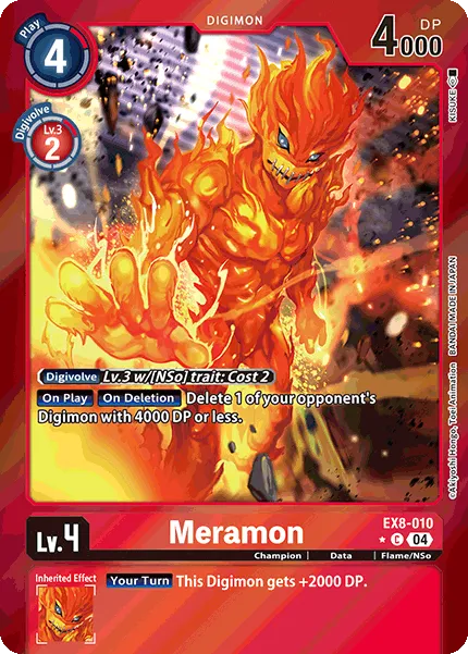Meramon &mdash; Digimon Card Game card