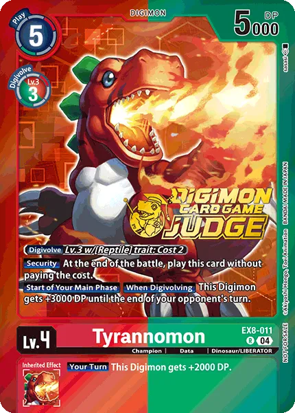 Tyrannomon &mdash; Digimon Card Game card