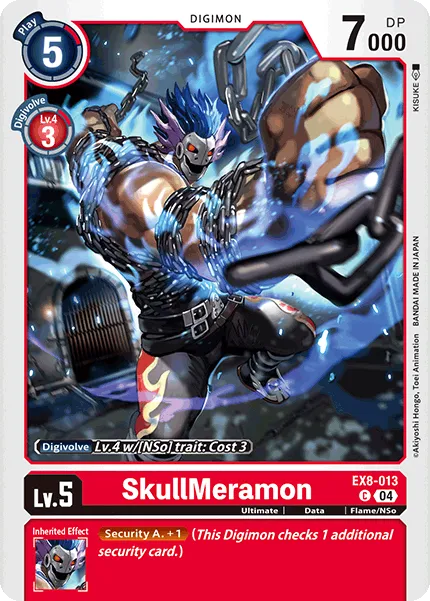 SkullMeramon &mdash; Digimon Card Game card