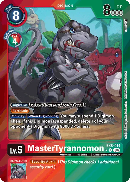 MasterTyrannomon &mdash; Digimon Card Game card