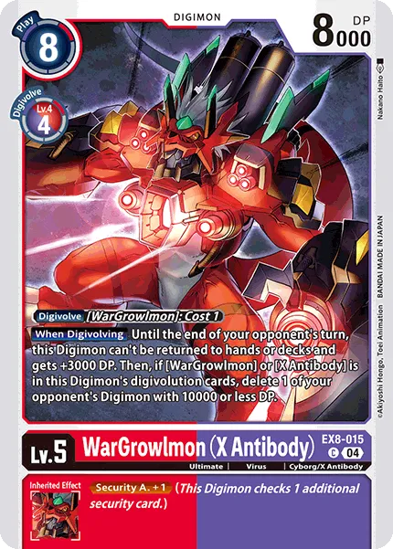 WarGrowlmon (X Antibody) &mdash; Digimon Card Game card