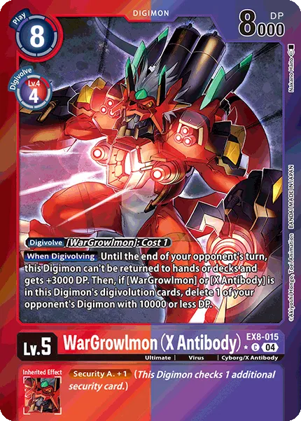 WarGrowlmon (X Antibody) &mdash; Digimon Card Game card