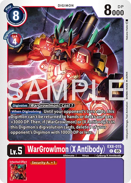WarGrowlmon (X Antibody) &mdash; Digimon Card Game card