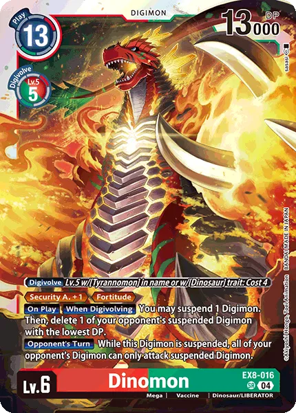 Dinomon &mdash; Digimon Card Game card