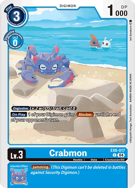 Crabmon &mdash; Digimon Card Game card
