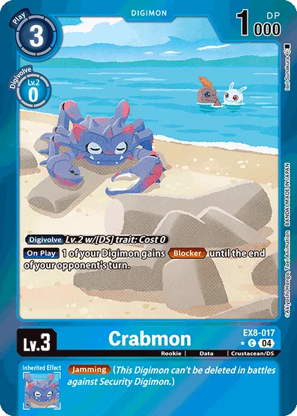Crabmon &mdash; Digimon Card Game card
