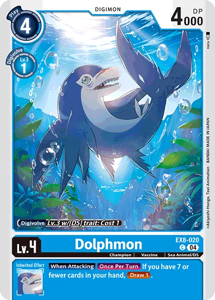 Dolphmon &mdash; Digimon Card Game card