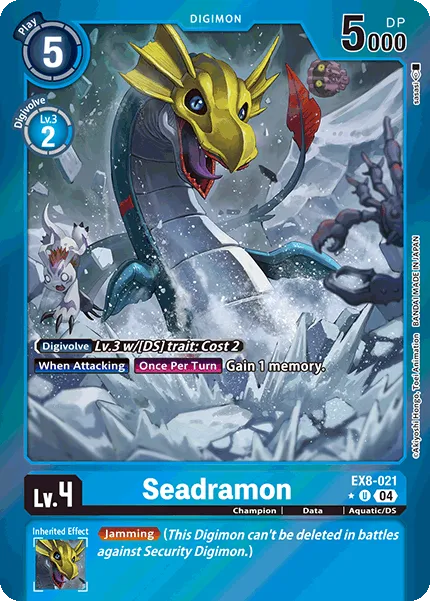 Seadramon &mdash; Digimon Card Game card