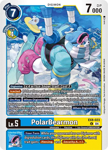 PolarBearmon &mdash; Digimon Card Game card