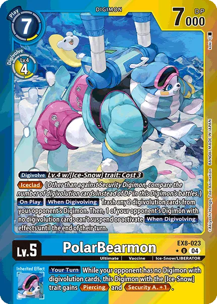 PolarBearmon &mdash; Digimon Card Game card