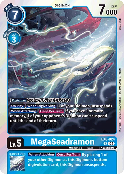 MegaSeadramon &mdash; Digimon Card Game card