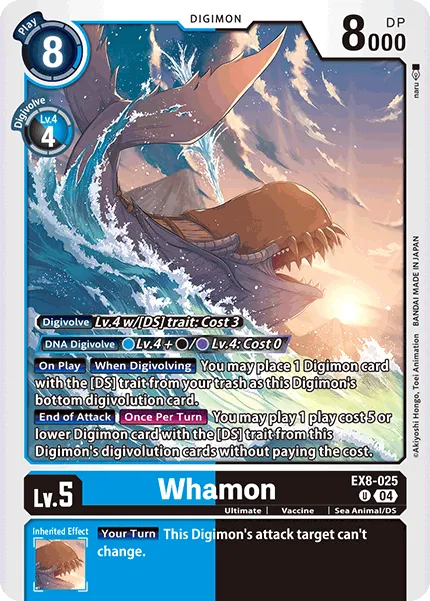 Whamon &mdash; Digimon Card Game card