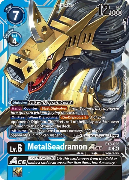 MetalSeadramon ACE &mdash; Digimon Card Game card