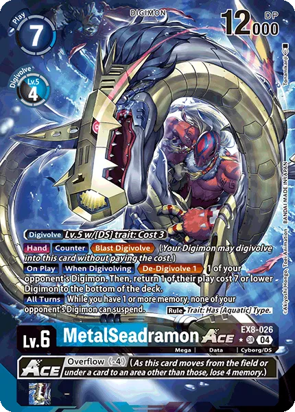 MetalSeadramon ACE &mdash; Digimon Card Game card