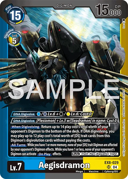 Aegisdramon &mdash; Digimon Card Game card