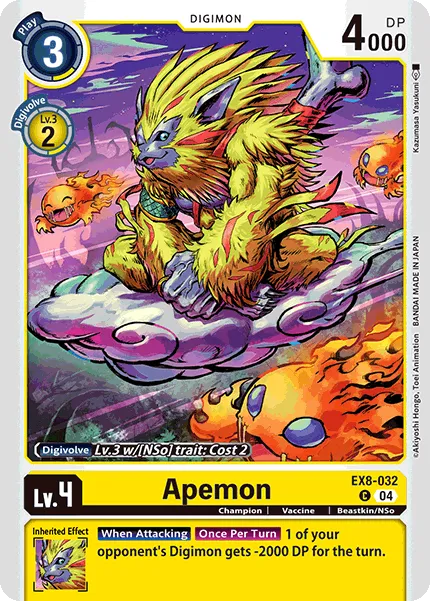 Apemon &mdash; Digimon Card Game card