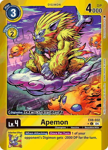 Apemon &mdash; Digimon Card Game card