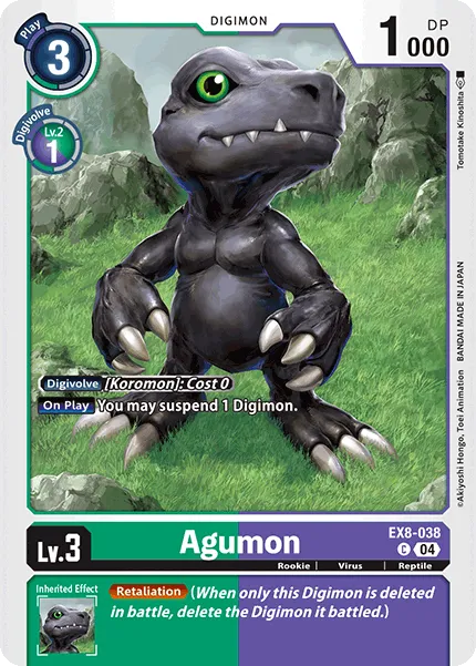 Agumon &mdash; Digimon Card Game card