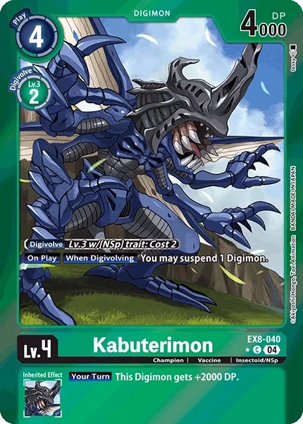 Kabuterimon &mdash; Digimon Card Game card