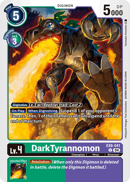 DarkTyrannomon &mdash; Digimon Card Game card