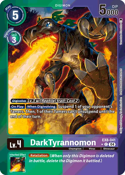 DarkTyrannomon &mdash; Digimon Card Game card