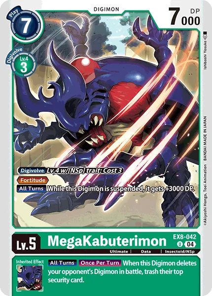 MegaKabuterimon &mdash; Digimon Card Game card