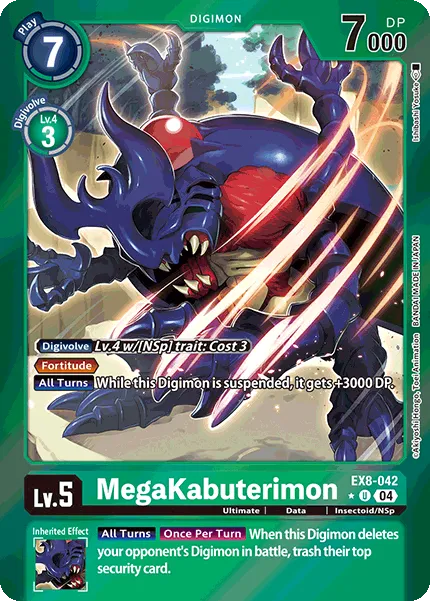 MegaKabuterimon &mdash; Digimon Card Game card