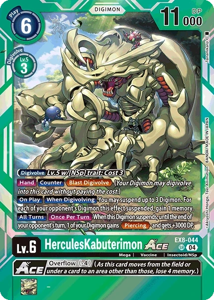 HerculesKabuterimon ACE &mdash; Digimon Card Game card