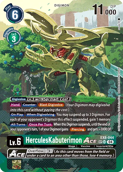 HerculesKabuterimon ACE &mdash; Digimon Card Game card