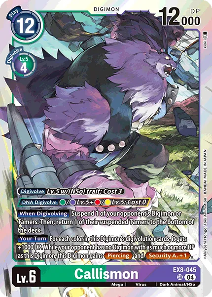 Callismon &mdash; Digimon Card Game card