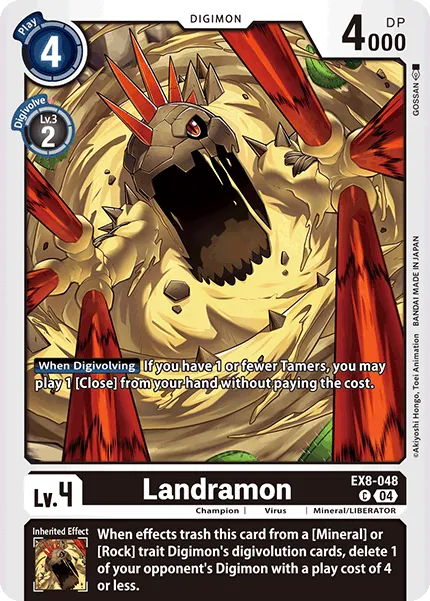 Landramon &mdash; Digimon Card Game card