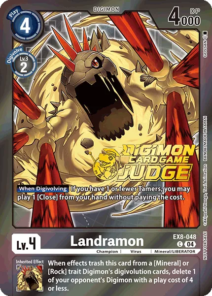 Landramon &mdash; Digimon Card Game card