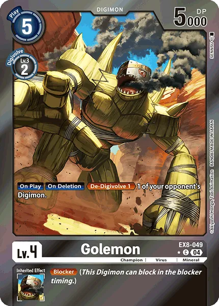 Golemon &mdash; Digimon Card Game card