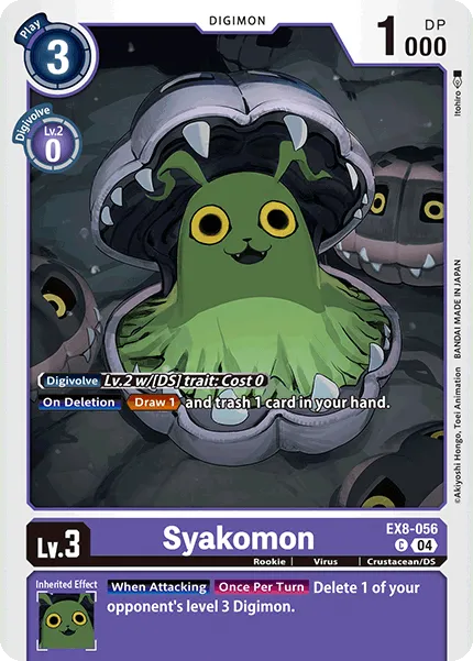 Syakomon &mdash; Digimon Card Game card