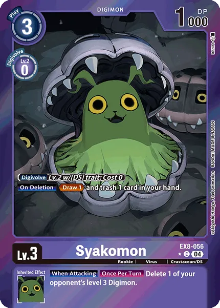 Syakomon &mdash; Digimon Card Game card