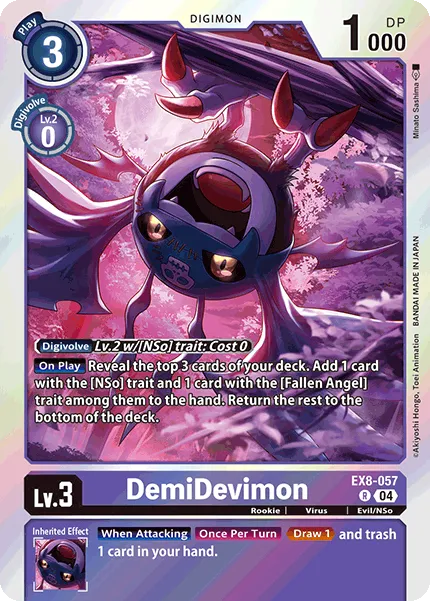 DemiDevimon &mdash; Digimon Card Game card