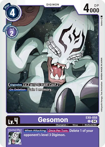 Gesomon &mdash; Digimon Card Game card