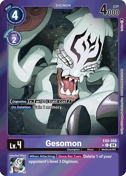 Gesomon &mdash; Digimon Card Game card