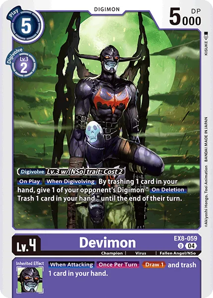 Devimon &mdash; Digimon Card Game card