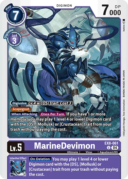 MarineDevimon &mdash; Digimon Card Game card