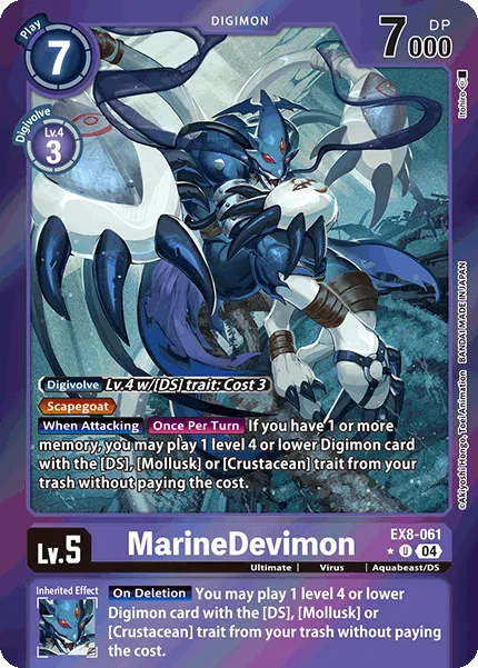 MarineDevimon &mdash; Digimon Card Game card