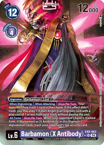 Barbamon (X Antibody) &mdash; Digimon Card Game card