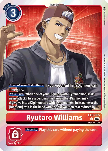 Ryutaro Williams &mdash; Digimon Card Game card