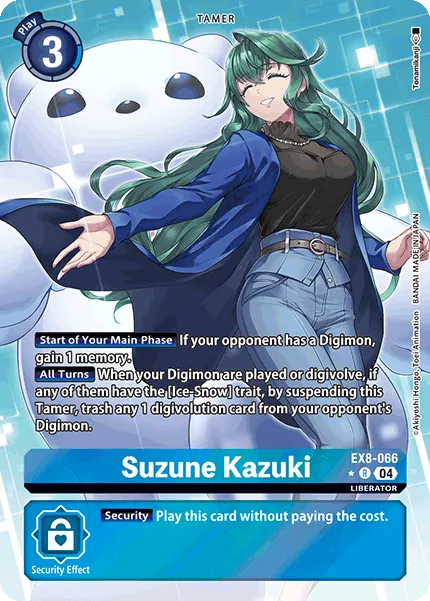 Suzune Kazuki &mdash; Digimon Card Game card