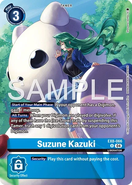 Suzune Kazuki &mdash; Digimon Card Game card